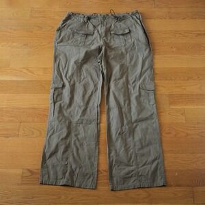 Sweethearts Cargo Pants Women Green Utility Pockets Y2K Gorpcore XL Wide Leg